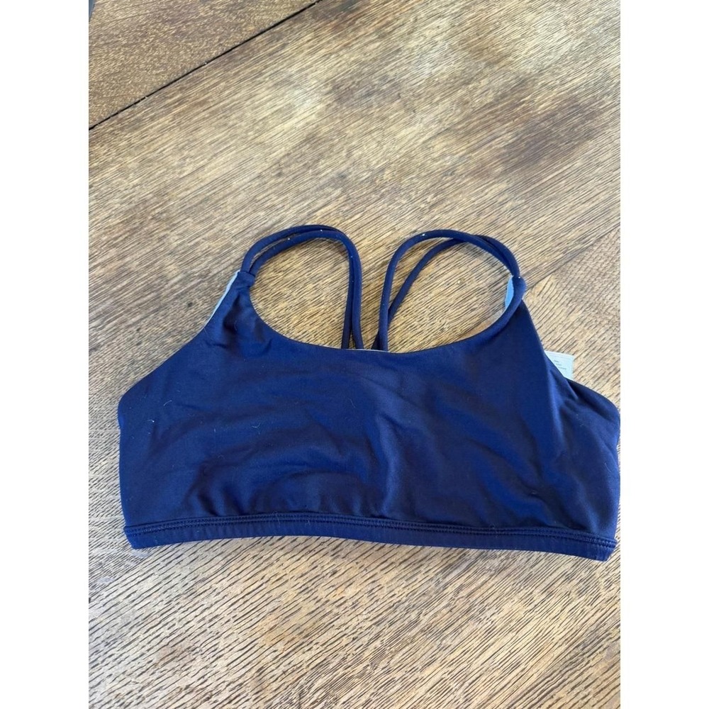 Ivanna Navy Blue Strappy Back Sports Bra Size 10 Kids Activewear